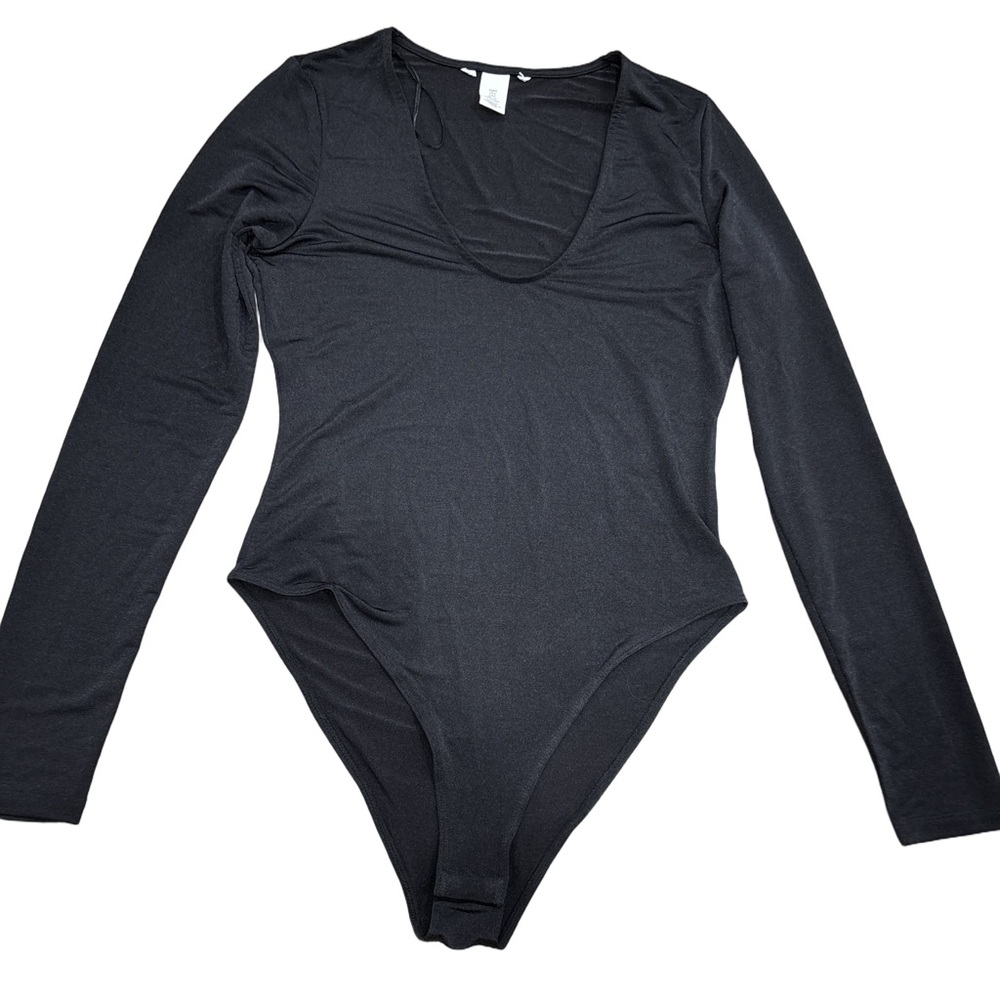 H&M Black Long Sleeve Bodysuit